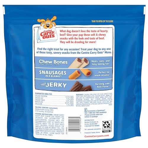 Canine Carry Outs Dog Treats, Beef Flavor, 47 Ounce