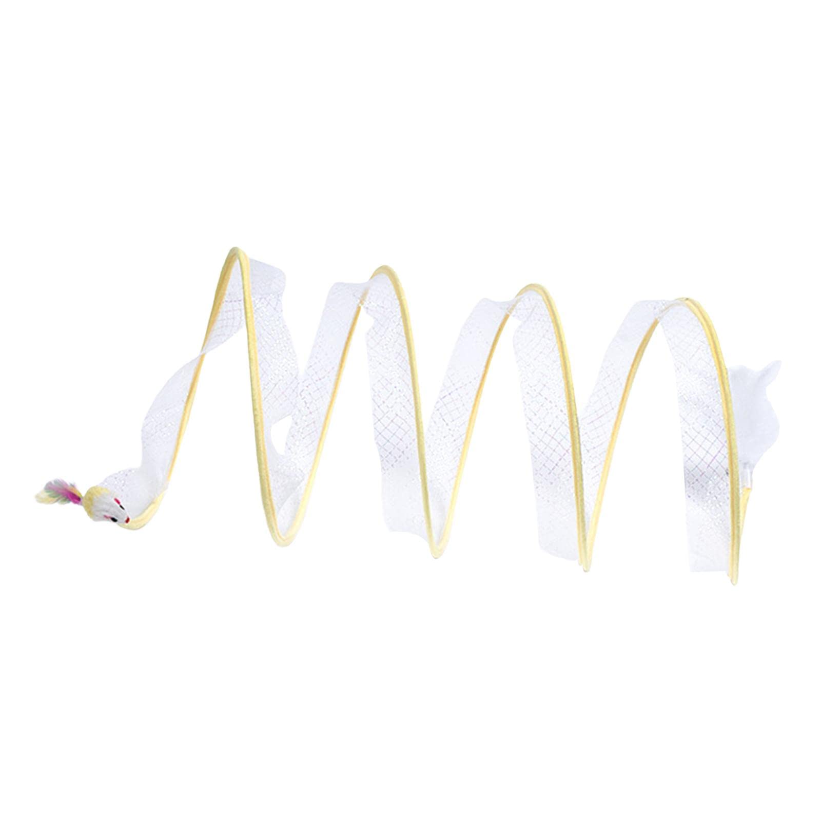 The Style Sutracollapsible Cat Tunnel Pet Interactive Toy Spring Toy For Kitten Puppy Bunny Yellow|Pet Supplies | Cat Supplies |