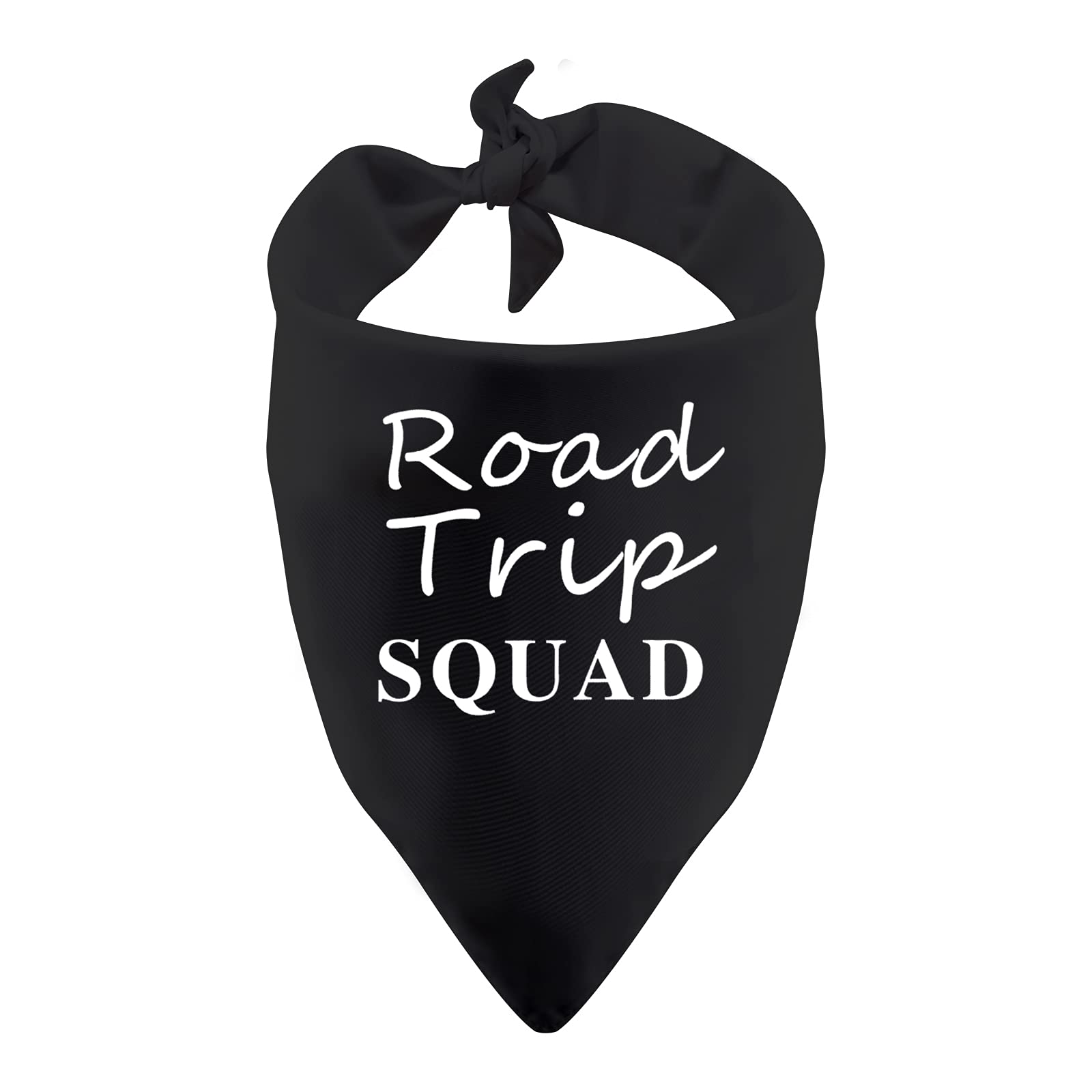 1 Piece Road Trip Squad Funny Dog Bandana Camping Dog Bandana Funny Dog Bandana (Road Trip Squad Black)