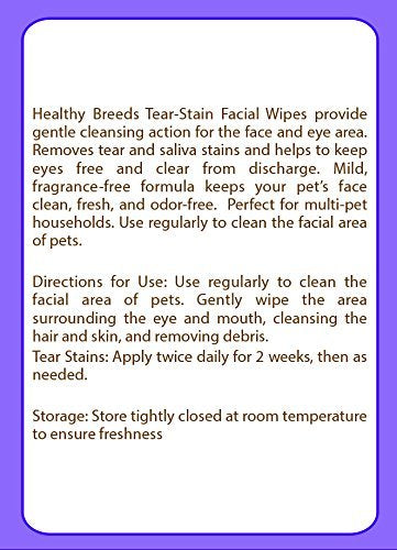 Healthy Breeds Lagotti Romagnoli Tear Stain Wipes 70 Count