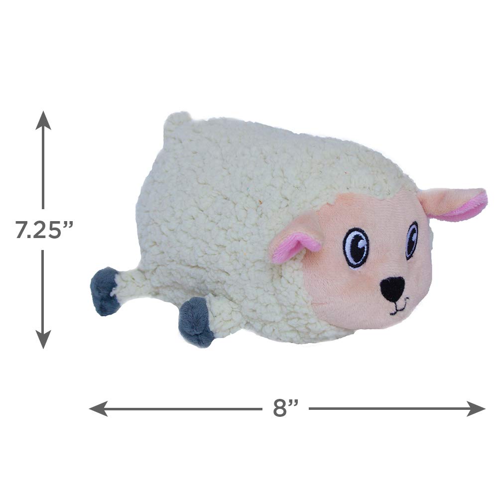 Outward Hound Fattiez Sheep Plush Squeaky Dog Toy, Medium
