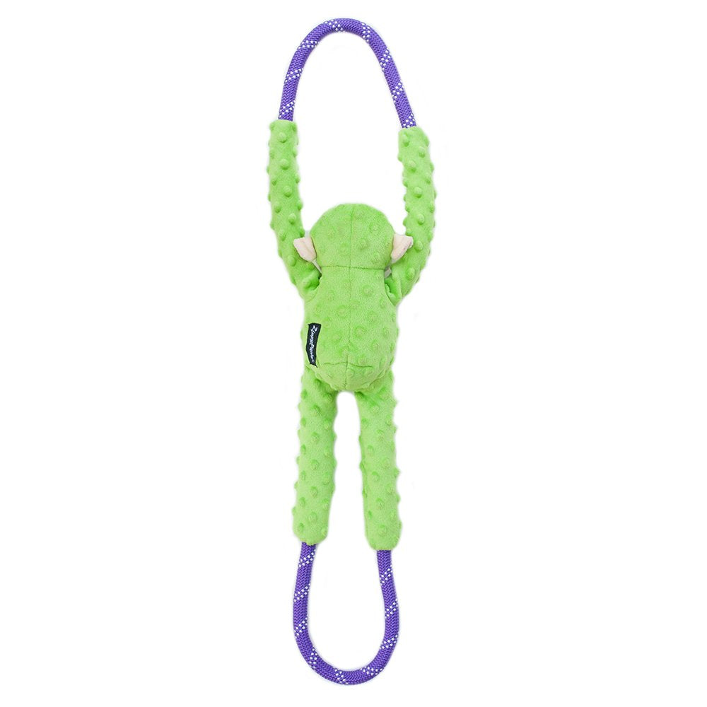 ZippyPaws RopeTugz - Durable Dog Pull Rope Toy, Interactive Tug of War for Large, Medium, & Small Dogs, Squeaky Pet Products to