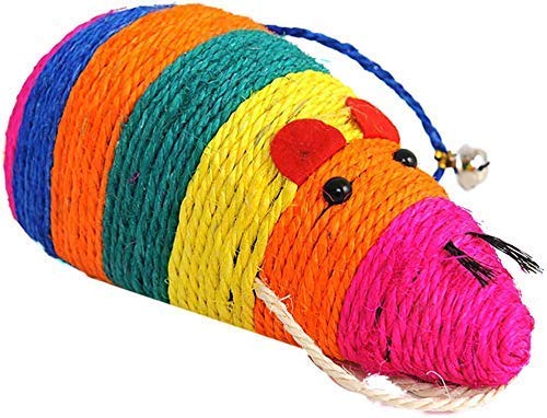 The Dds Store Rope Scratch Board With Bell Interactive Mouse Toy For Cats Large