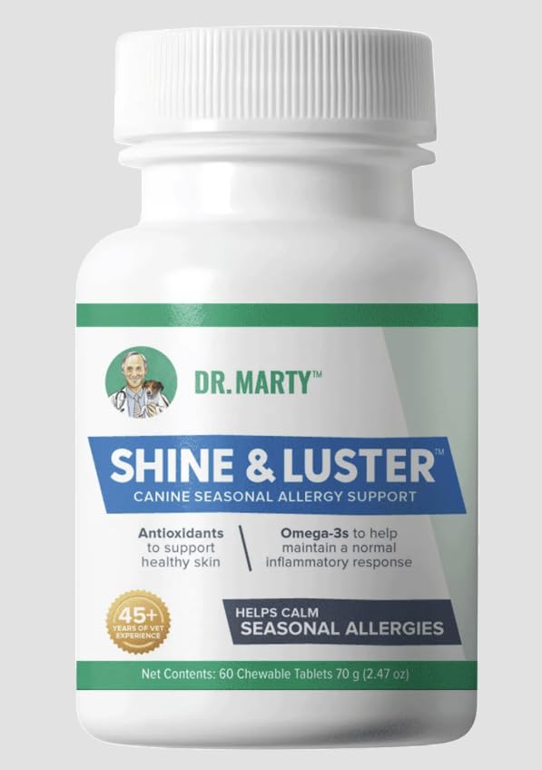 Dr. Marty's Shine & Luster Chewable Dog Supplement, 60 ct