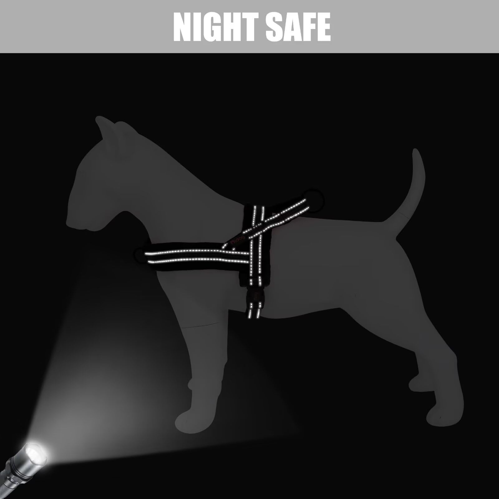 Didog Soft Flannel Padded Dog Vest Harness,Escape Proof/Quick Fit Reflective Dog Strap Harness, Easy For Training Walking (Xxs:C