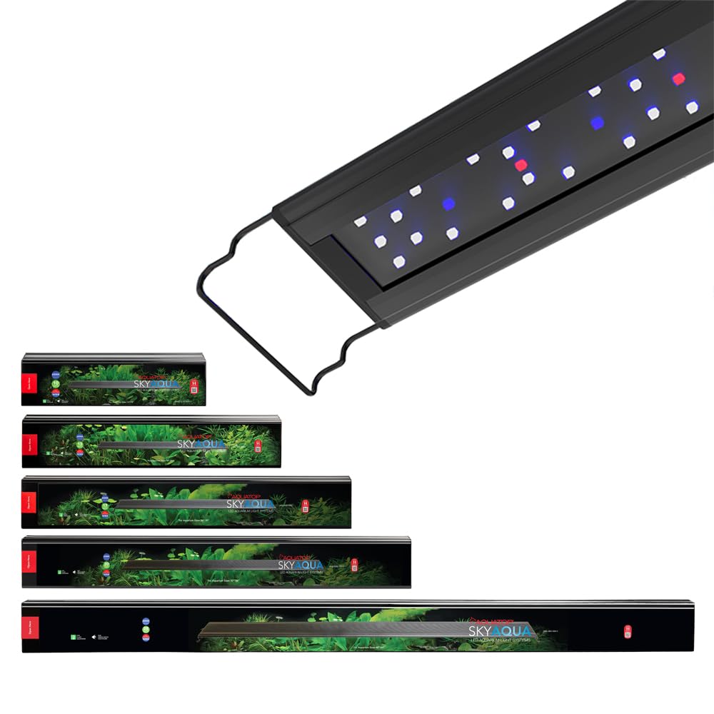 Aquatop Skyaqua Led Aquarium Light, 6500K Spectrum – Fits 12-18-Inch Tanks, 3 Position Toggle Switch, Aquarium Lights For Fish Tank, Ul & Csa, Natural Sunlight Illumination