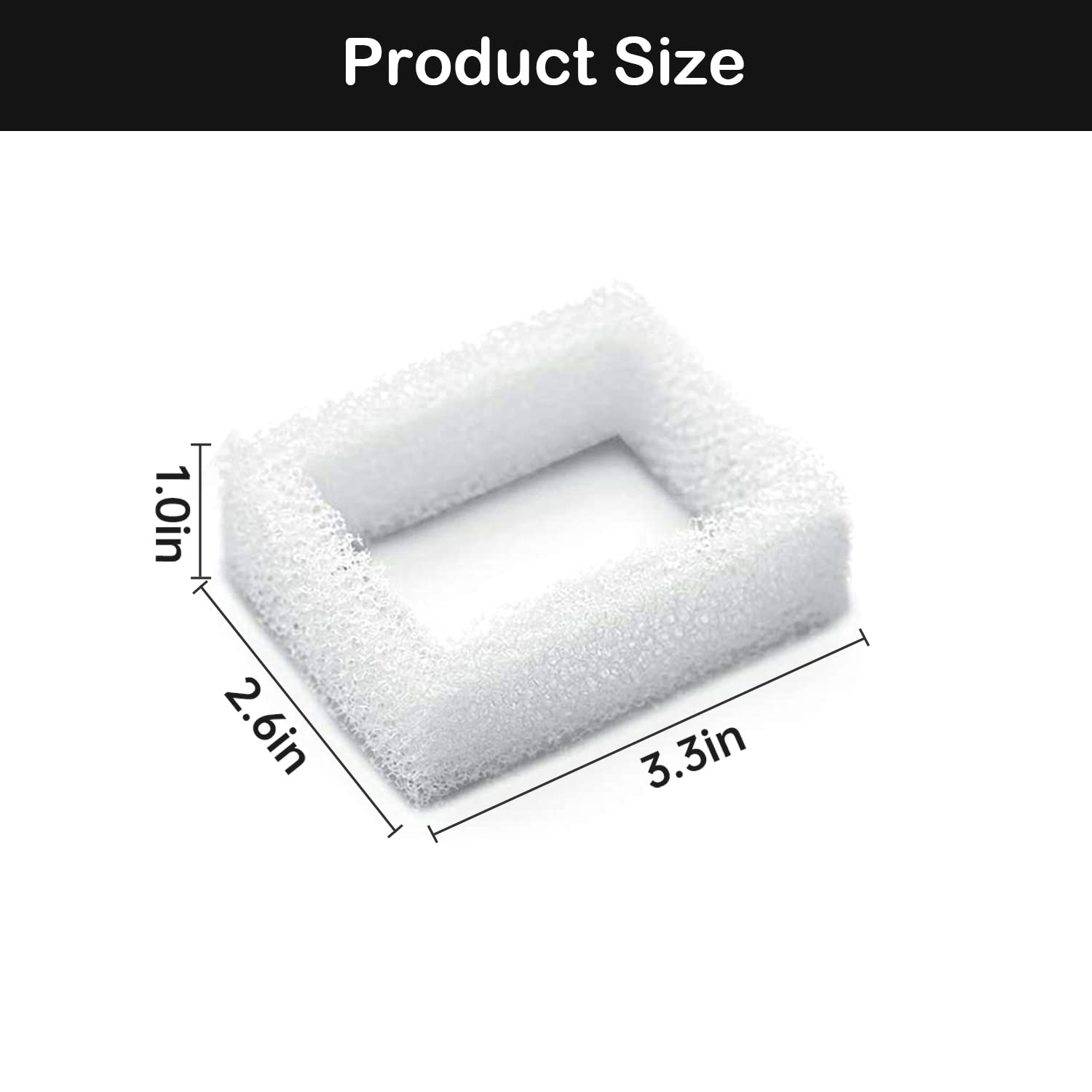 Cat Water Fountain Pre-Filter Sponge 8 Pack For Ceramic Cat Fountain And Stainless Steel Pet Water Fountain