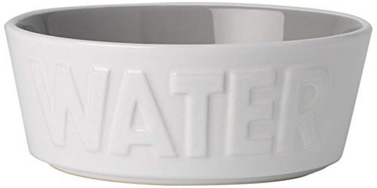 Petrageous 14014 Back To Basics Dishwasher And Microwave Safe Dog Water Bowl 6-Inch Diameter 2.25-Inch Tall 2.5-Cup Capacity For