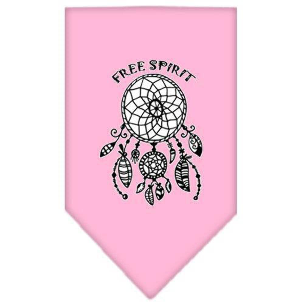 Mirage Pet Product Free Spirit Screen Print Bandana Light Pink Small