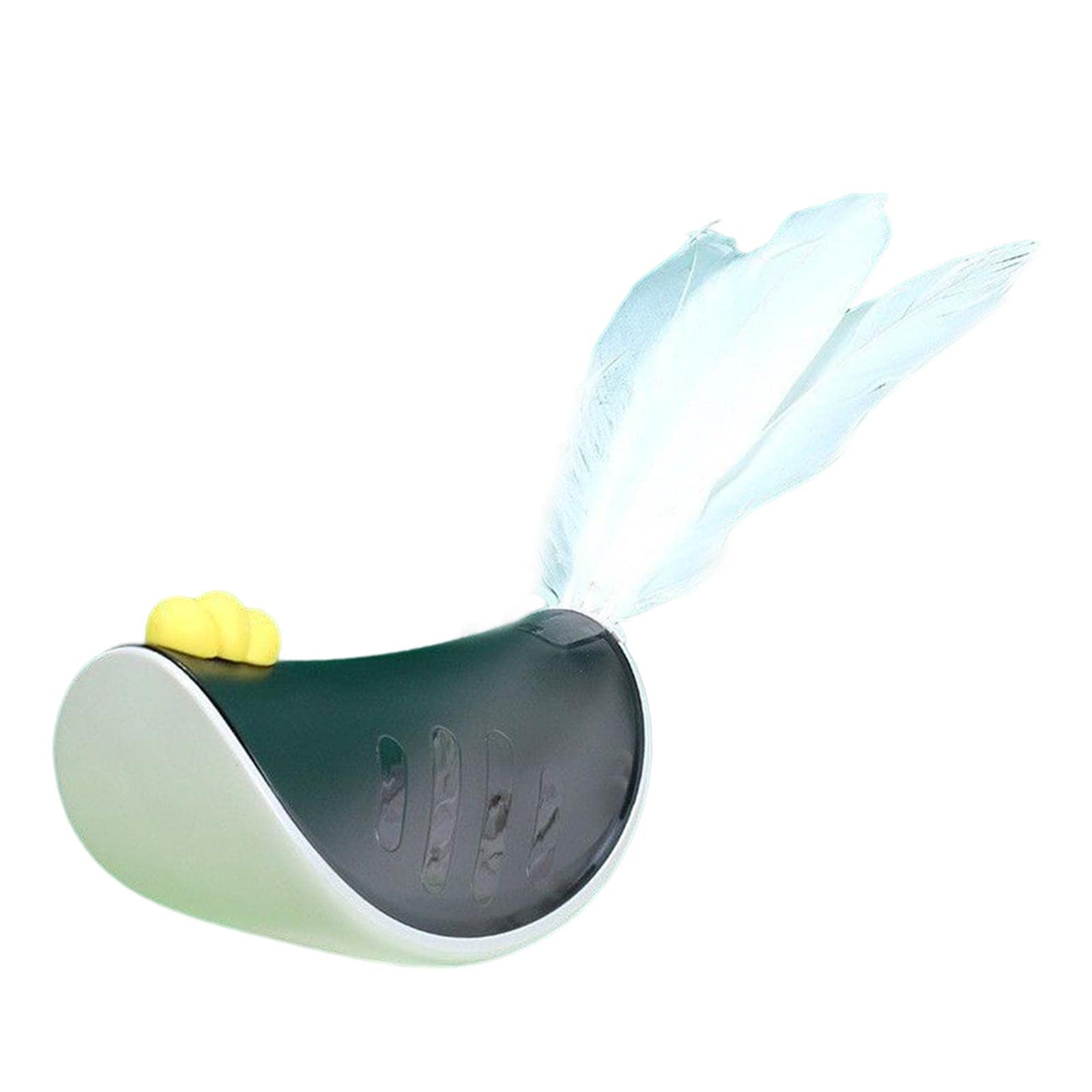 Ujeavette Pet Treat Dispenser Cat Interactive Play Teaser Funny Toy Kitten Puppy Grey