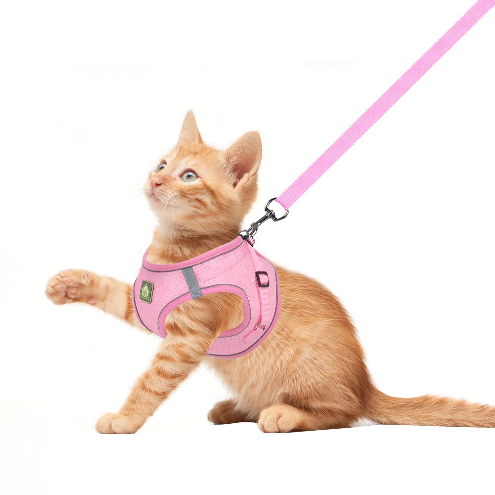 Feimax Dog Harness And Lead Set, No Pull Soft Mesh Reflective Escape Proof Step-In Vest Pet Adjustable Outdoor Harnesses For Medium Large Dogs Cats