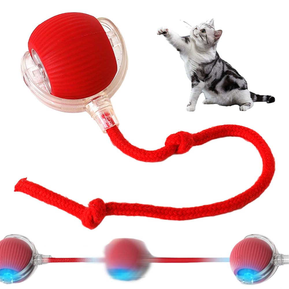 Chewie Viral Interactive Cat Toy - Upgraded Self-Moving Rolling Ball For Large And Small Dogs - Automatic Rotating Chewy Doggie 