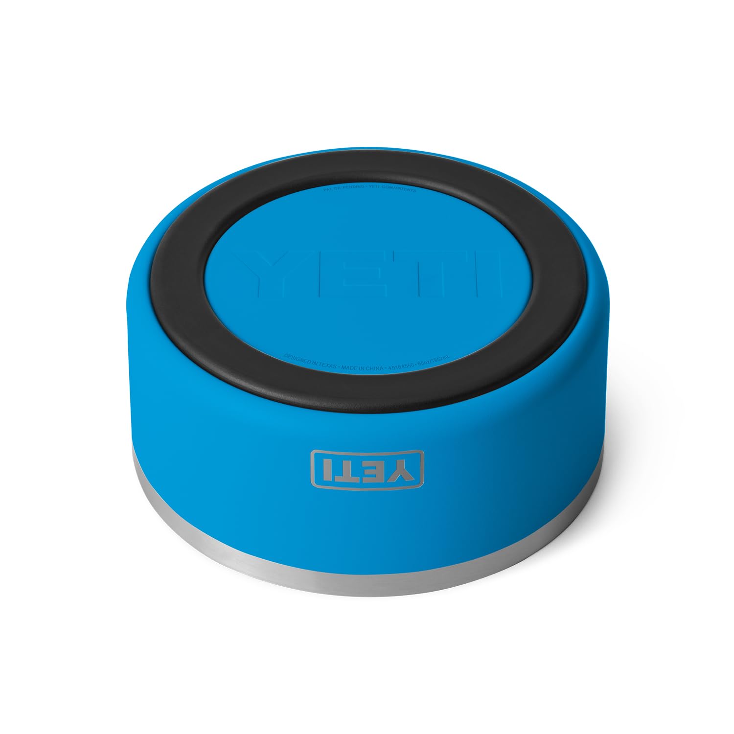 Yeti Boomer 8, Stainless Steel, Non-Slip Dog Bowl, Holds 64 Ounces, Big Wave Blue