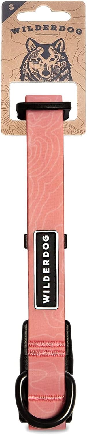 Wilderdog Waterproof Dog Collar - Repels Water & Dirt - Small 11''-15'' - Guava