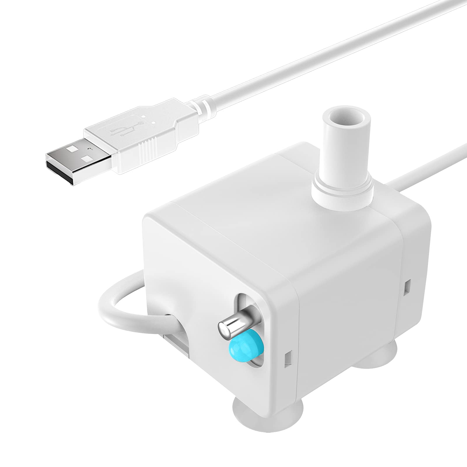 Npet Pet Water Fountain Auto Shut-Off Pump With Led Light For Wf020/Wf050 Cat Fountain