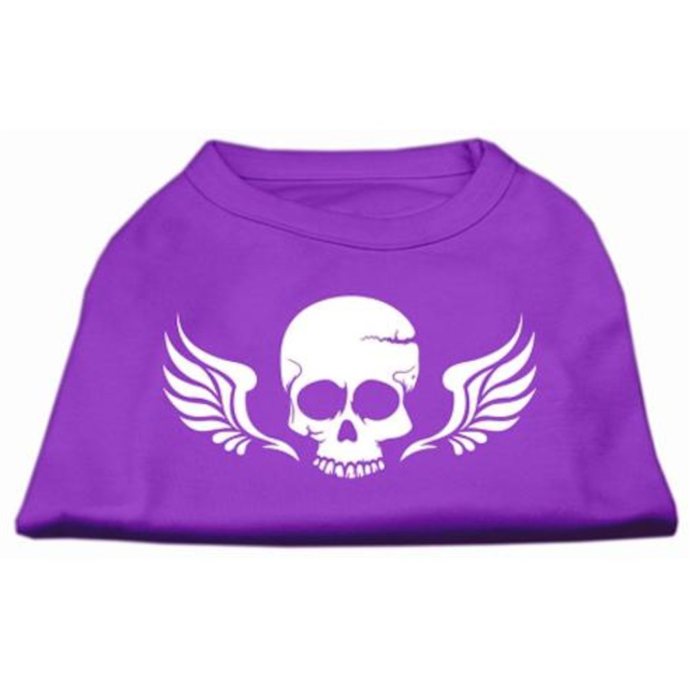 Mirage Pet Products Skull Wings Screen Print Shirt, 3X-Large, Purple