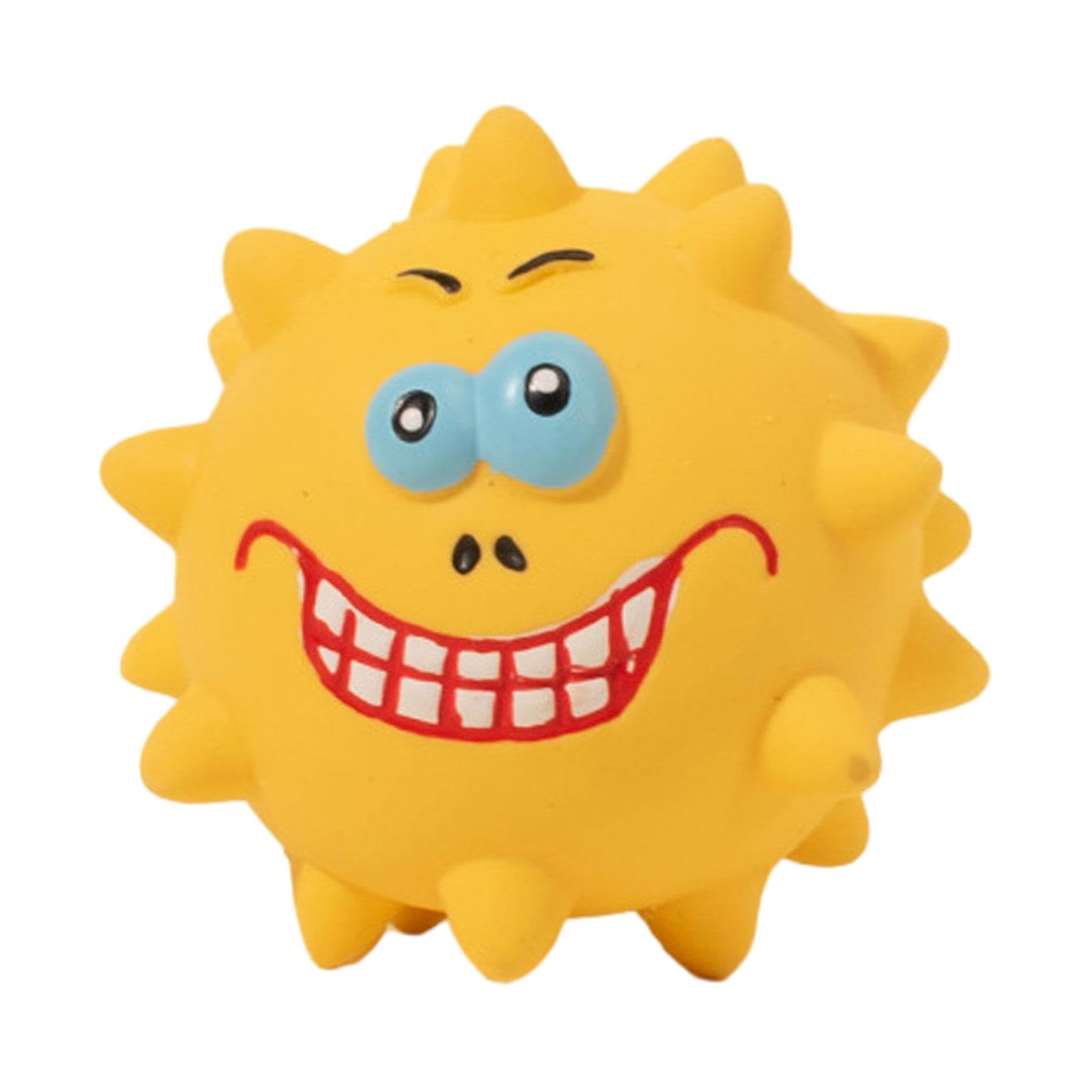 SECRET DESIRE Squeak Latex Dog Toy Cute Squeaky Toy for Small Medium Puppy Dogs Training Yellow