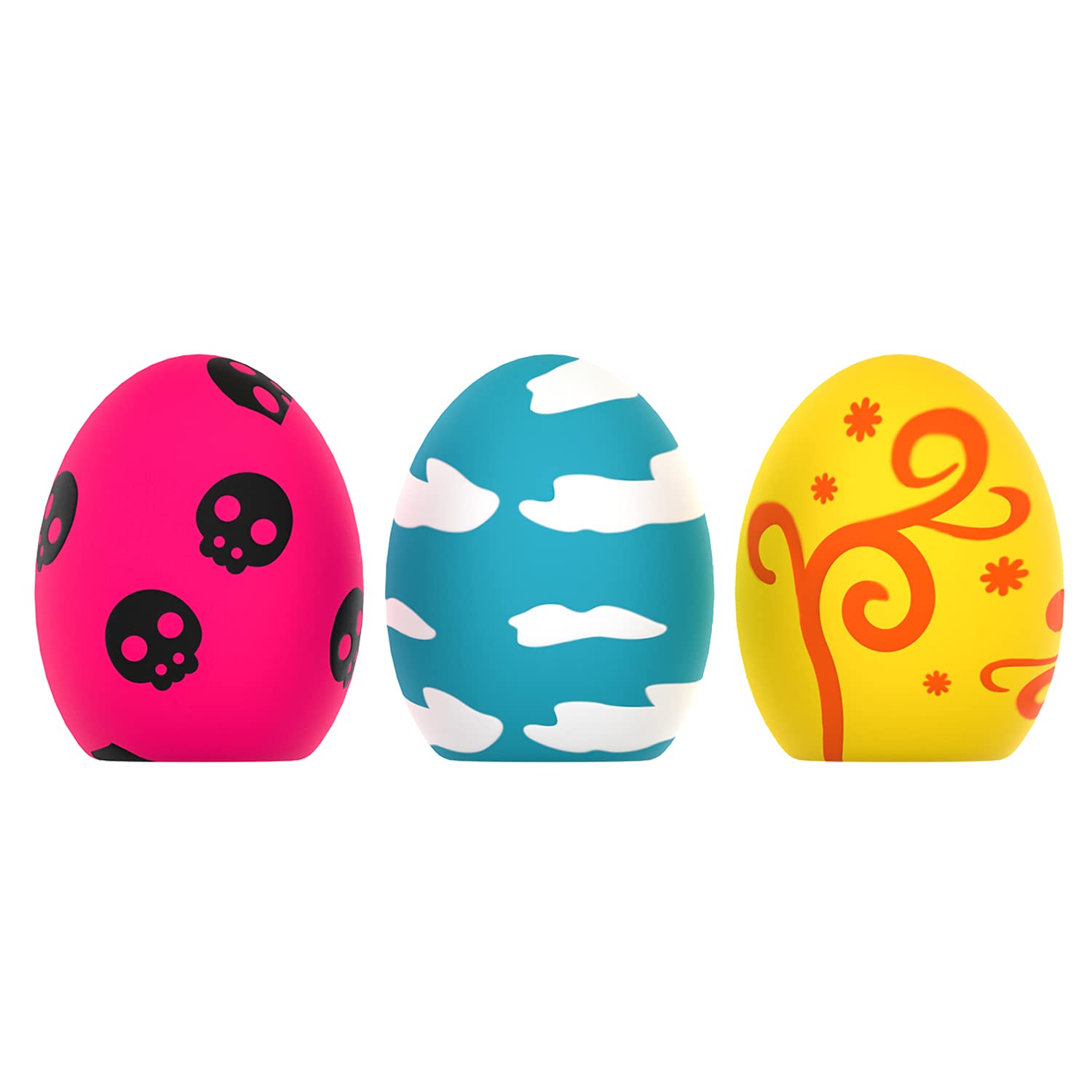Dog Squeaky Toy, Latex Bouncy Egg Balls With Squeaker For Puppy Small Pet Dogs, Soft Rubber Sound Toys For Interactive Fetch Pla