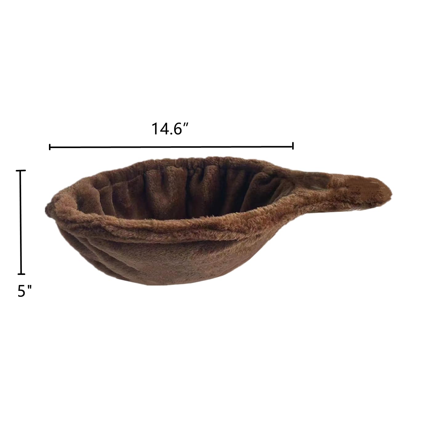 Shengocase 14.6'' Brown Nest Basket Lounger Hammock Bed Replacement For Cat Tree Tower, 5-Pack Hanging Toys, Cat Tree Accessorie