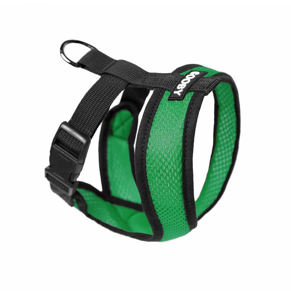 Gooby Comfort X Head In Harness - Hunter Green, Medium - No Pull Small Dog Harness Patented Choke-Free X Frame - On The Go Dog H