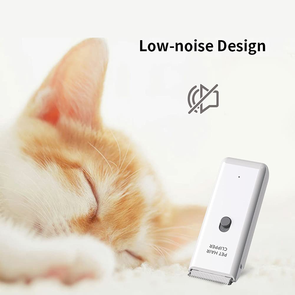 Tileon Dog Clippers,Quiet Washable Usb Rechargeable Cordless Dog Grooming Kit,Electric Pets Hair Trimmers Shaver Shears For Dogs And Cats White