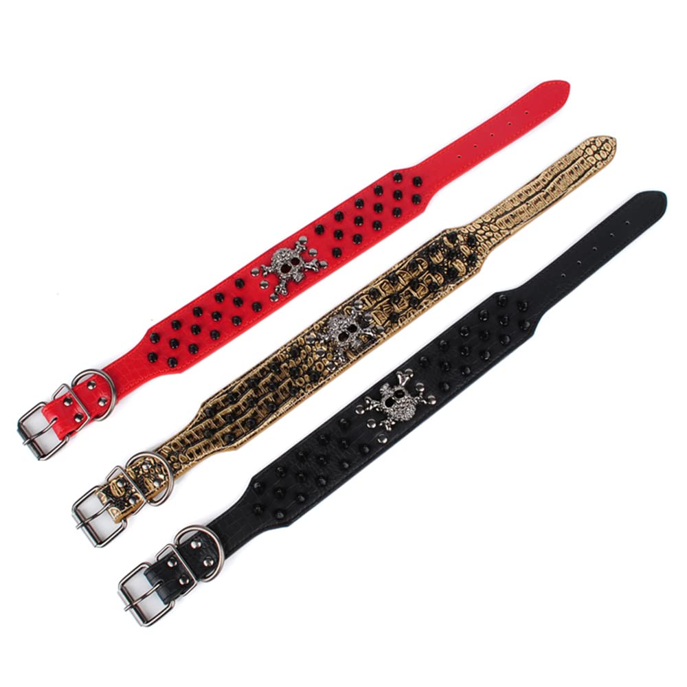 Serijoars Spiked Studded Dog Collar, Pu Leather Dog Collar, Adjustable Pet Collars For Medium Or Large Breed Pet (Xl, Pink2)