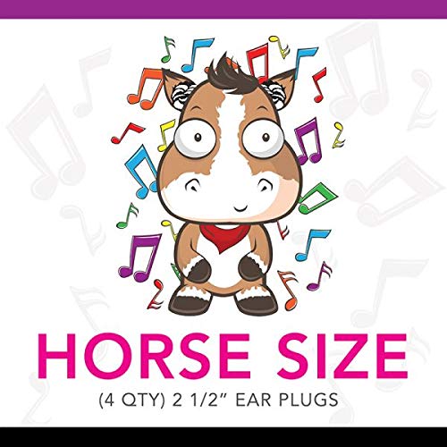 Silly Sounds Horse Earplugs (Black) 4Pk