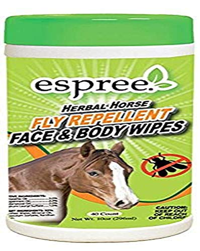 Espree Aloe Herbal Horse Face & Body Wipes, 40 Count