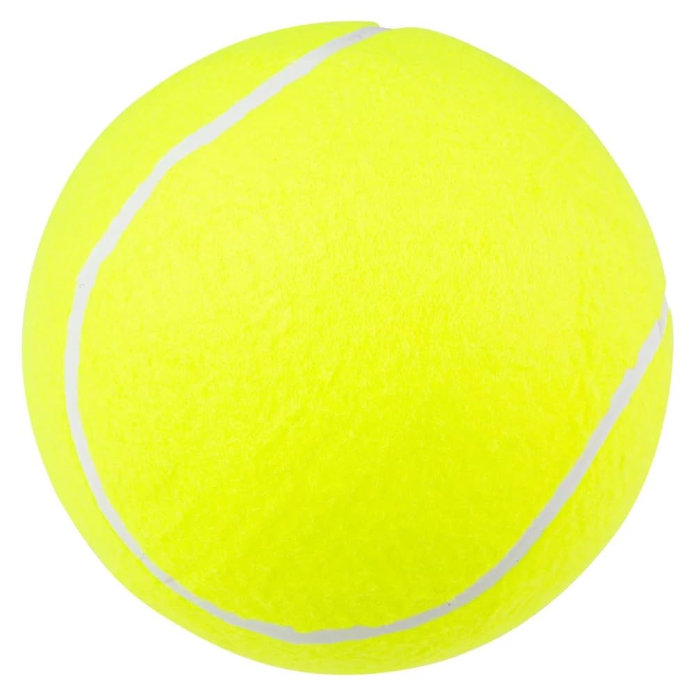 Henry Dots 8-Inch Jumbo Dog Tennis Balls - For Adults Or Pets Playing Balls - Includes An 8 Ball Pump - Set Of 4 Colors (Purpl