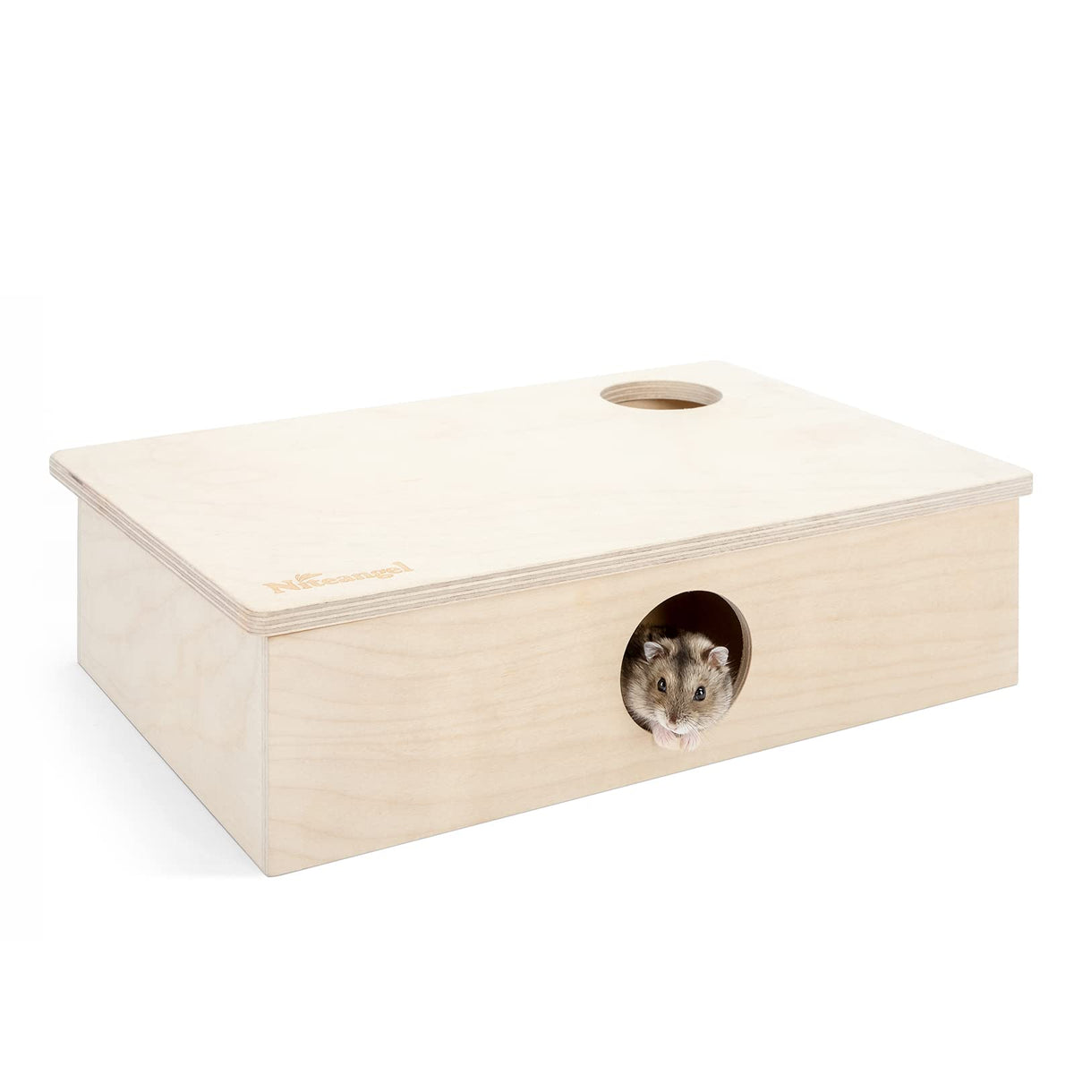 Niteangel Multi-Chamber Hamster House Maze: - Multi-Room Hideouts & Tunnel Exploring Toys For Hamster Gerbils Mice Lemmings (6-Room Small)