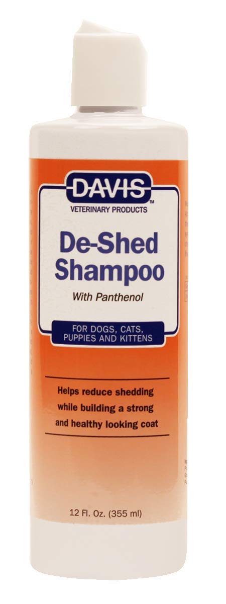 Davis De-Shed Pet Shampoo, 12 Oz; Reduces Shedding And Removes Undercoat