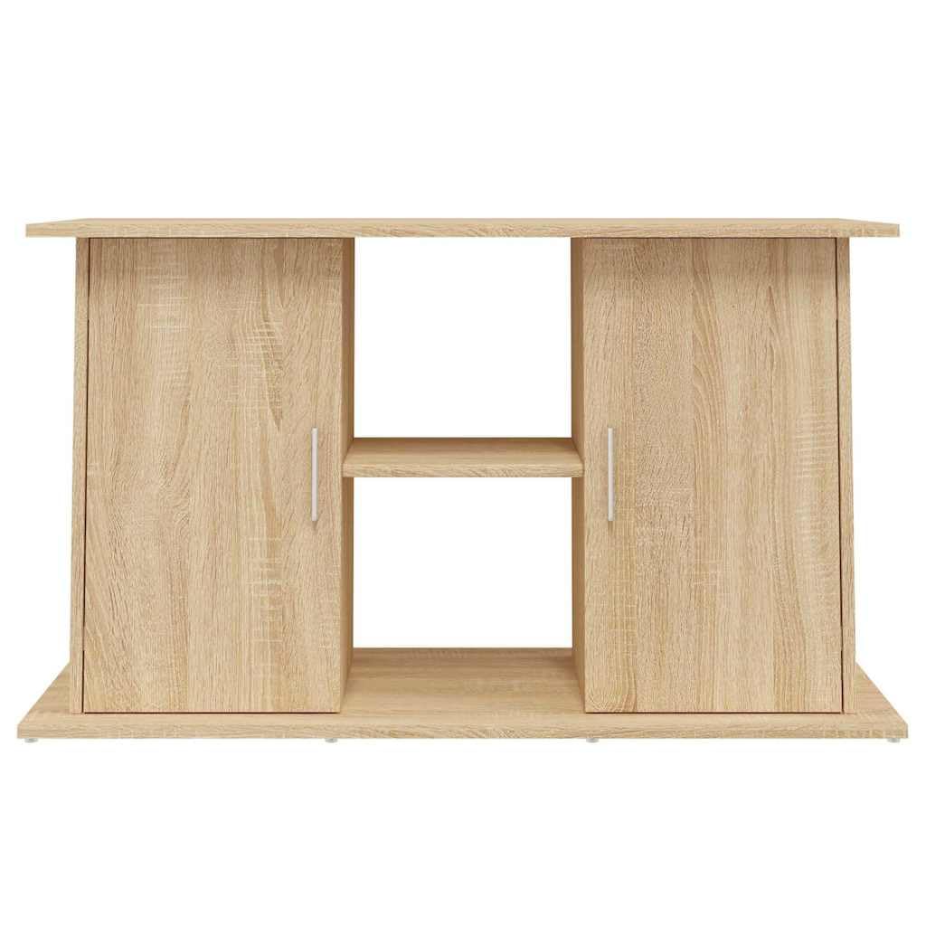 vidaXL Aquarium Stand Black Oak Engineered Wood 39.8 x 16.1 x 22.8 in