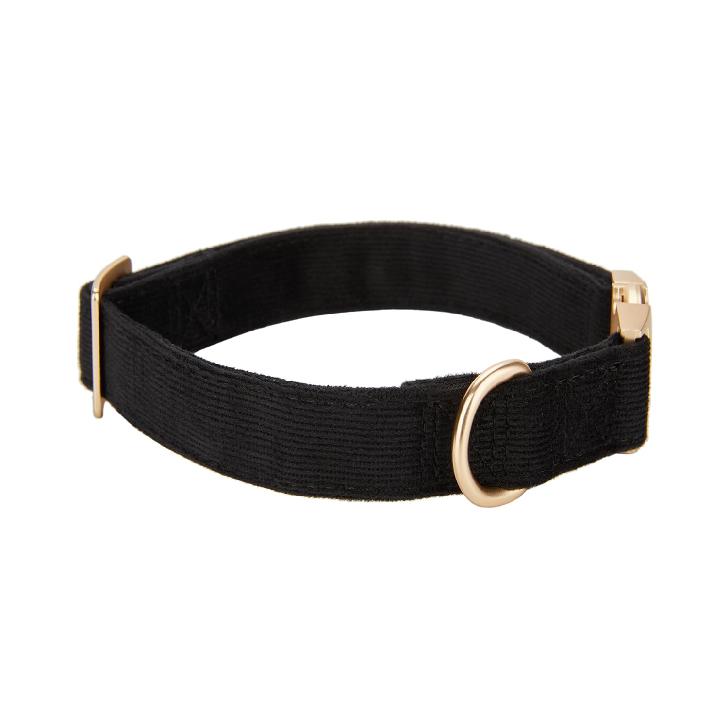 YUDOTE Woven Dog Collar with Metal Buckle Adjustable Jacquard Retro Dog Collars for Small Medium Large Dogs(Green,L)