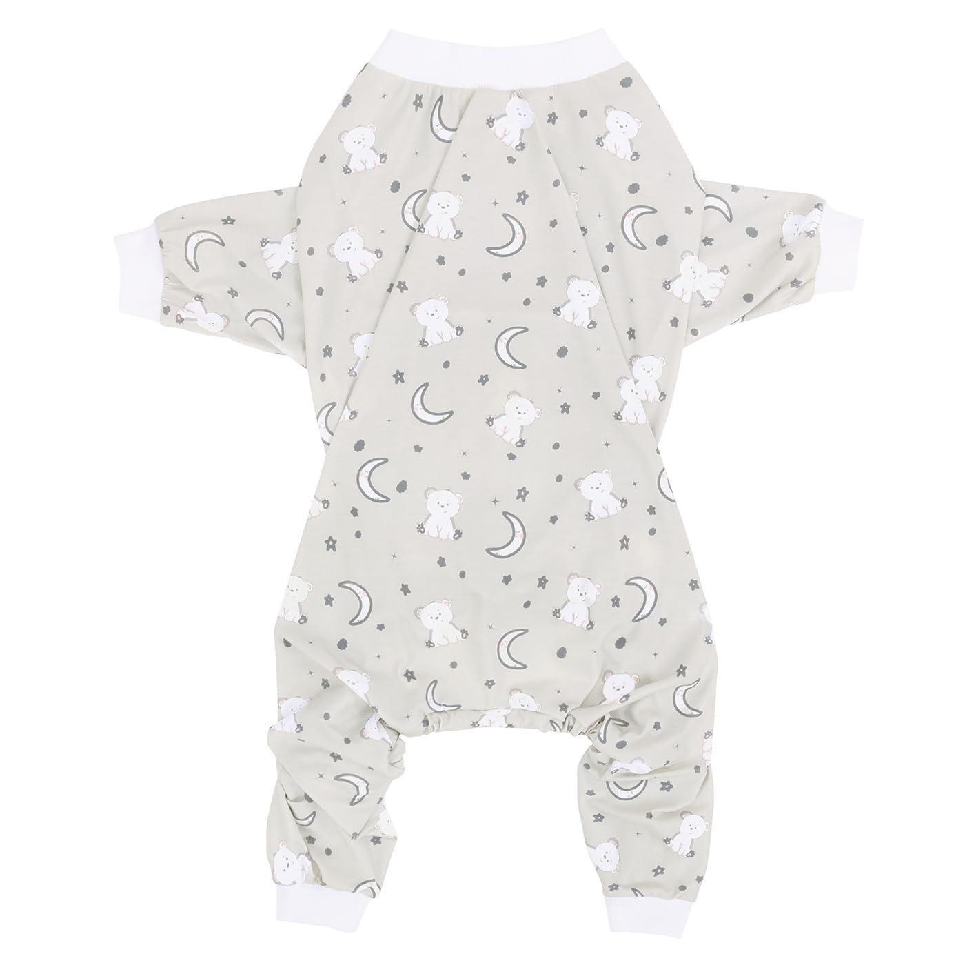 HDE Dog Pajamas One Piece Jumpsuit Lightweight Dog PJs Shirt for M-3XL Dogs Goodnight Polar Bears - M