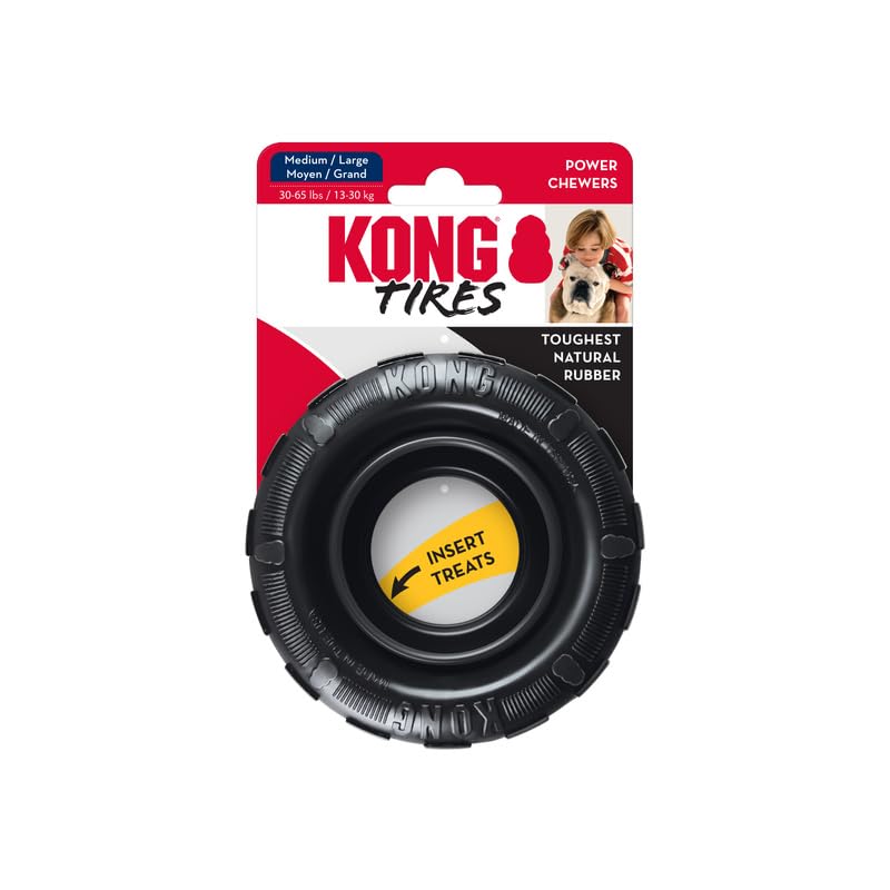 (3 Pack) Kong Tires Extreme Dog Toy, Medium/Large