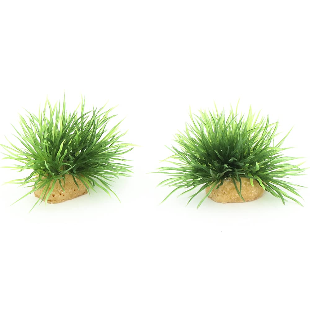 Aqua Kt Aquarium Landscape Foreground Grass Seaweed Green Plants For Marine Freshwater Fish Tank Decoration, Pack Of 10