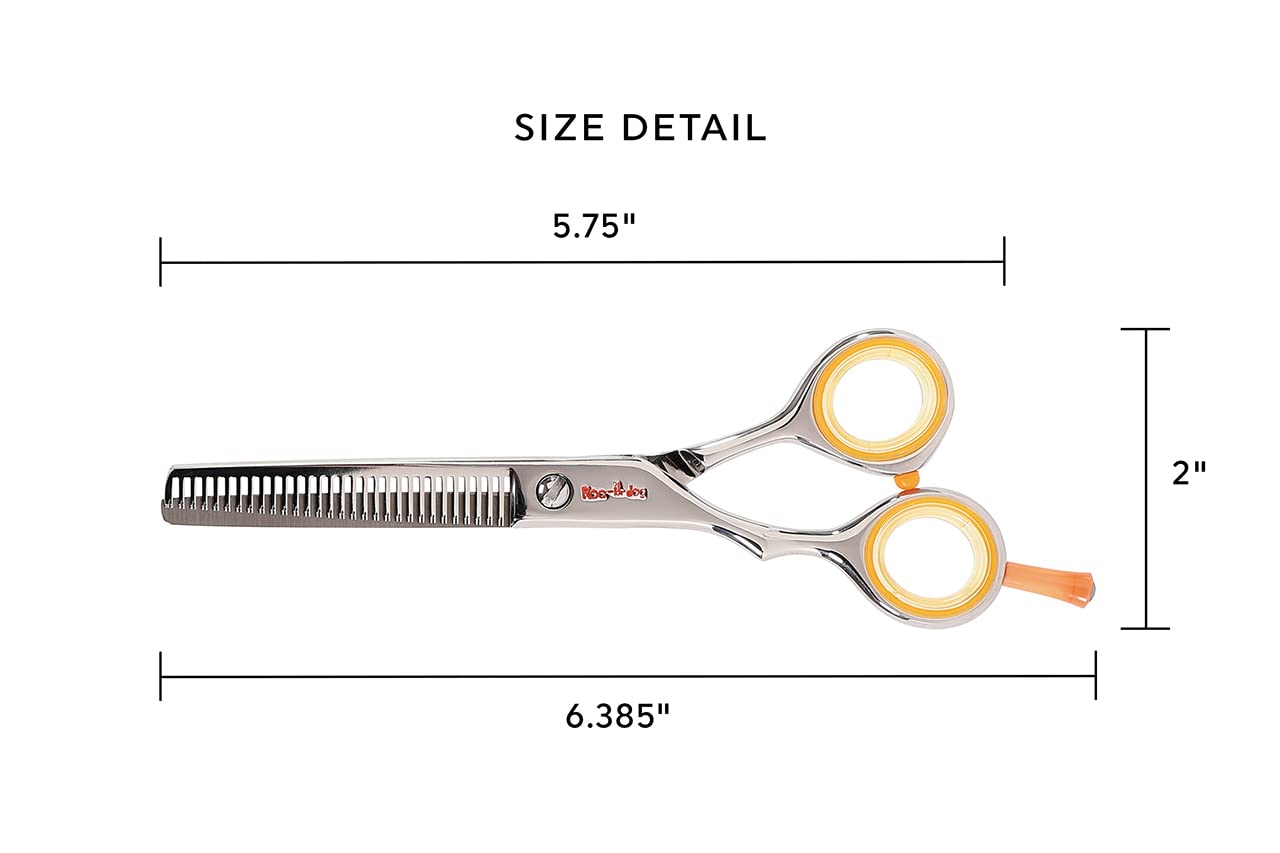 Cricket Centrix Roc-It Dog Rtl 30 Lefty Thinning Shear For Hair Cutting, Texturizing, Removing Bulk, Professional, Left Handed