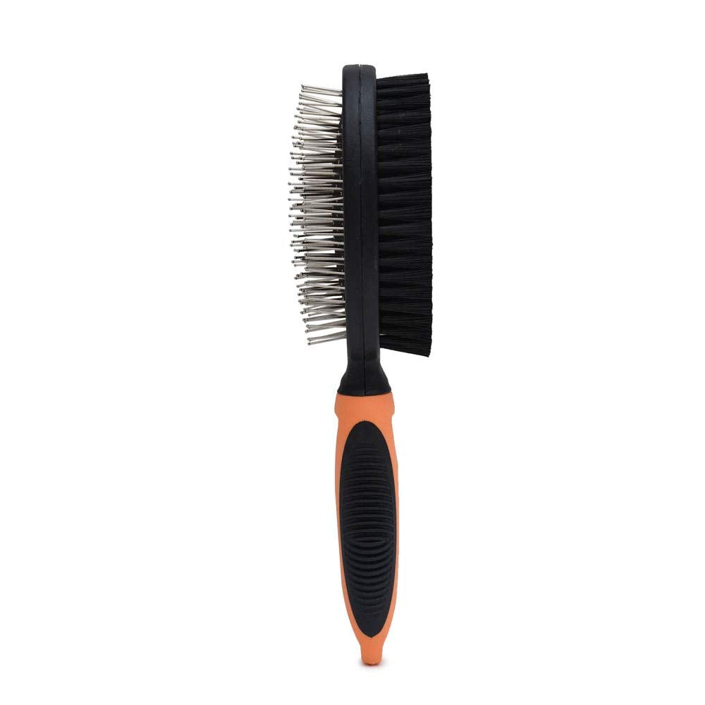 Heads Up For Tails Double Sided Brush For Dogs  Orange (Small)