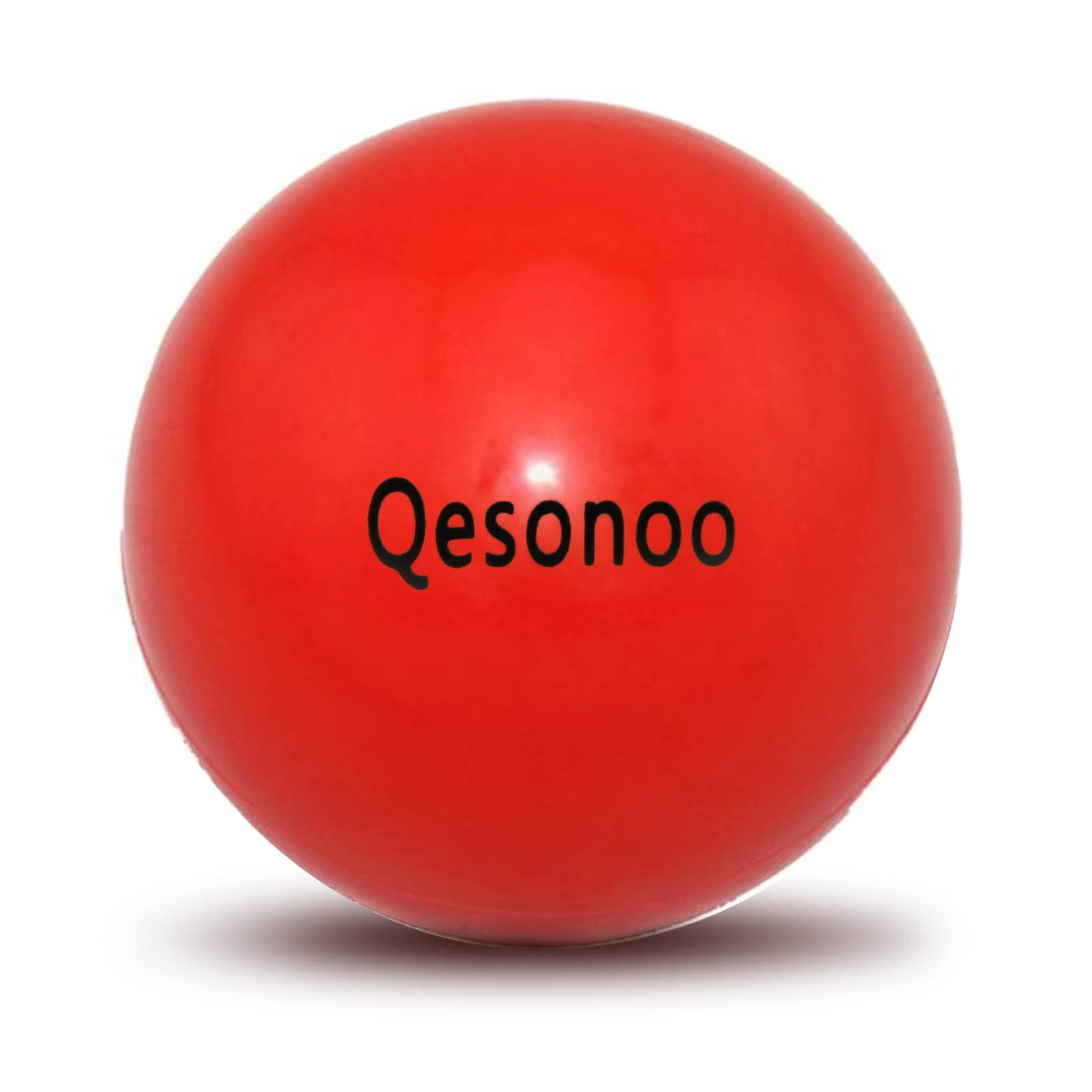 Qesonoo Dog Balls Indestructible,Solid Rubber Bouncy For Dogs Aggressive Chewers Large Breed,Non-Toxic&Floating&High Elasticity,Durable Fetch Ball Medium To Chew,Play And Training. (Red)