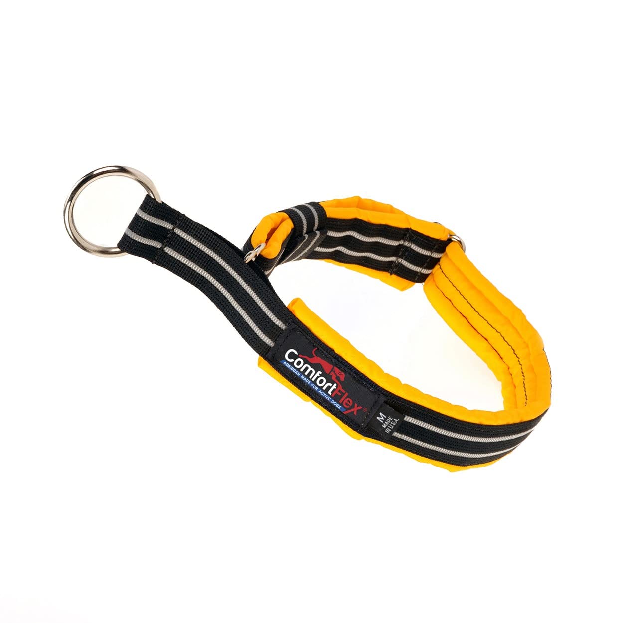 Comfortflex Martingale Dog Collar - 1.5'' Wide, Reflective, Adjustable, Fully Padded Nylon, Gentle Control, Escape-Proof, Limite