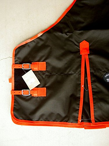 Challenger 70'' 1200D Turnout Rain Horse Sheet Light Winter Blanket Black 308G