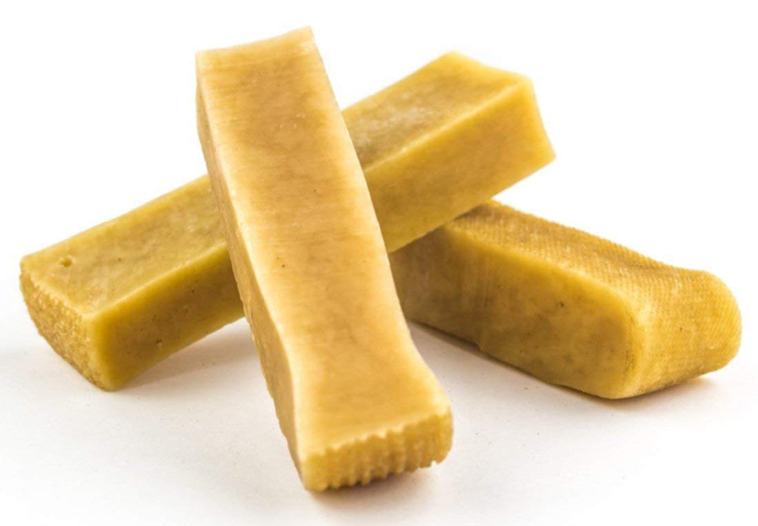EcoKind Pet Treats Gold Himalayan Yak Cheese Medium Dog Chew | Great Treats for Dogs, Indoors & Outdoor Use - 3 Medium Chews