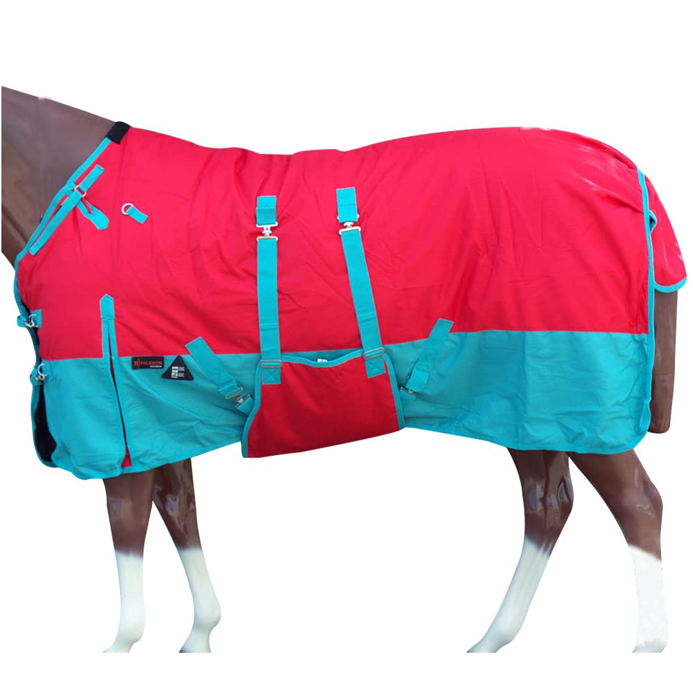 Hilason 1200D Winter Waterproof Poly Horse Blanket Belly Wrap | Horse Belly Wrap & Turnout Blanket | Waterproof & Warm For Horse