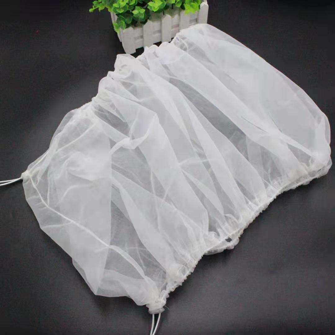 Adjustable Birdcage Seed Catcher Feather Catcher Bird Cage Cover Net Airy Soft Skirt Guard Birdcage Nylon Mesh Netting for Parro