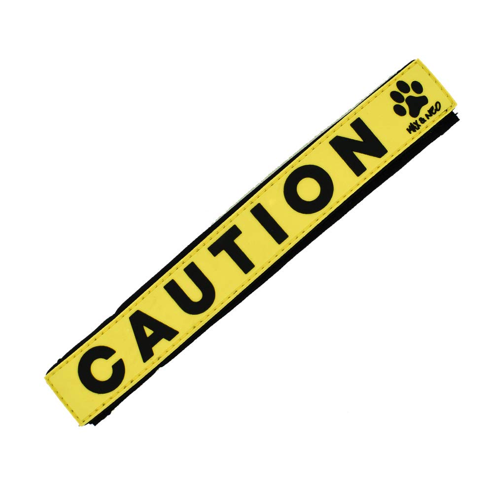 Max And Neo Leash Sleeves Caution - We Donate 1 For 1 To Dog Rescues For Every Product Sold (2 Sleeves, Caution)