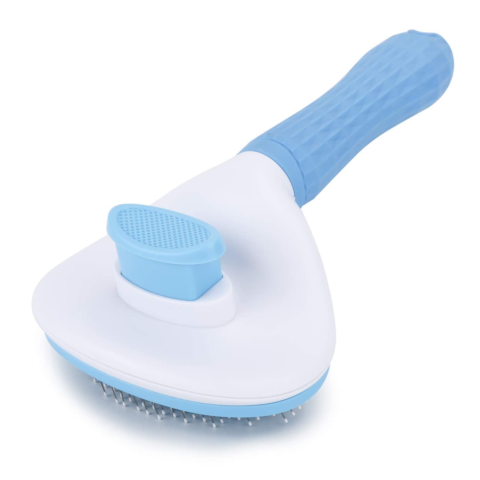 Emily Pets Self Cleaning Slicker Brush, Pet Massaging Tool, Grooming Brush For Dogs/Cats Cleaning Slicker Brushes Shedding Remov