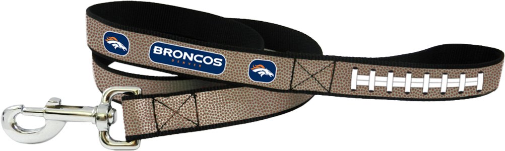 Nfl Denver Broncos Reflective Football Leash, Small