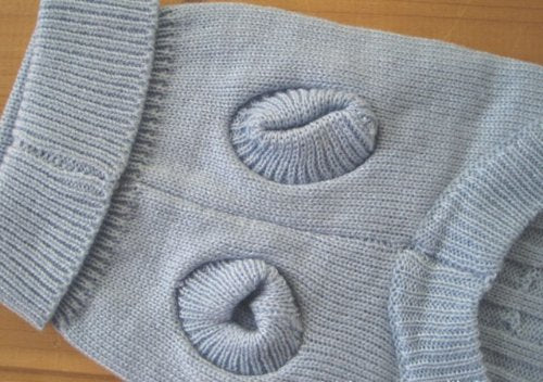 Tangpan Turtleneck Classic Straw-Rope Pro Pet Dog Sweater Apparel(Blue,Xs)