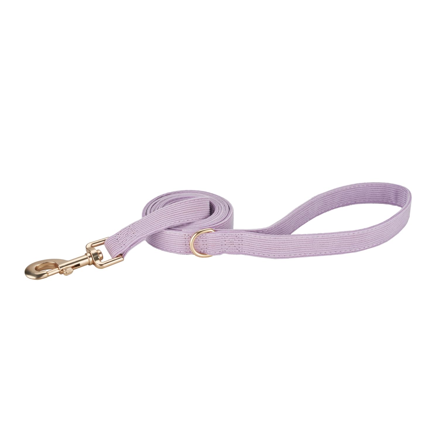 Petiry Soft Corduroy Fibric Dog Leash, 5 Feet Length Lead With Heavy Duty Rotating Hook, For Medium Large Dogs.(M,Purple)