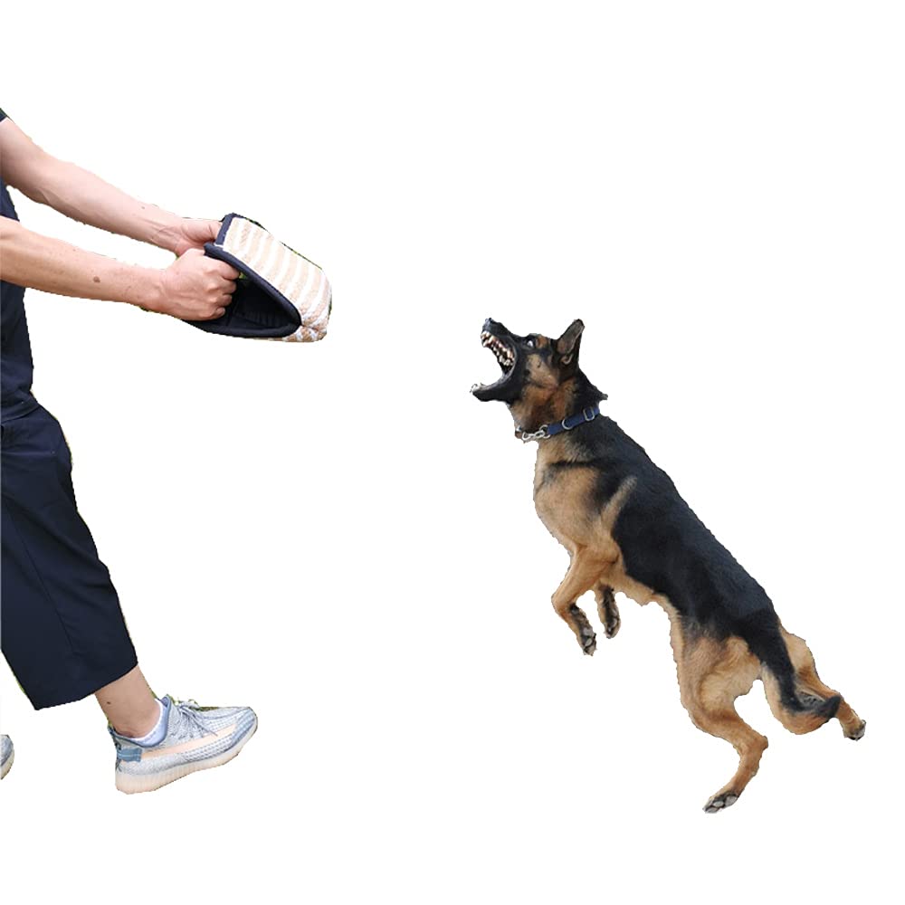 Durable Jute Dog Bite Wedge+Dog Bite Tug Toy,Dog Bite Pillow,Durable Hard Jute Fabric,Suitable For Medium To Large Dogs,Dog Toys